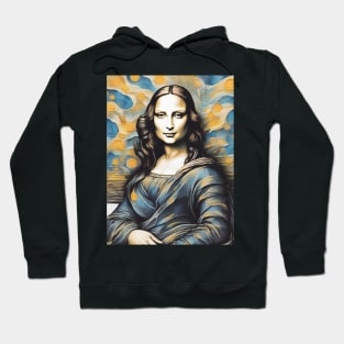 Mona Lisa in the style of Van Gogh Hoodie